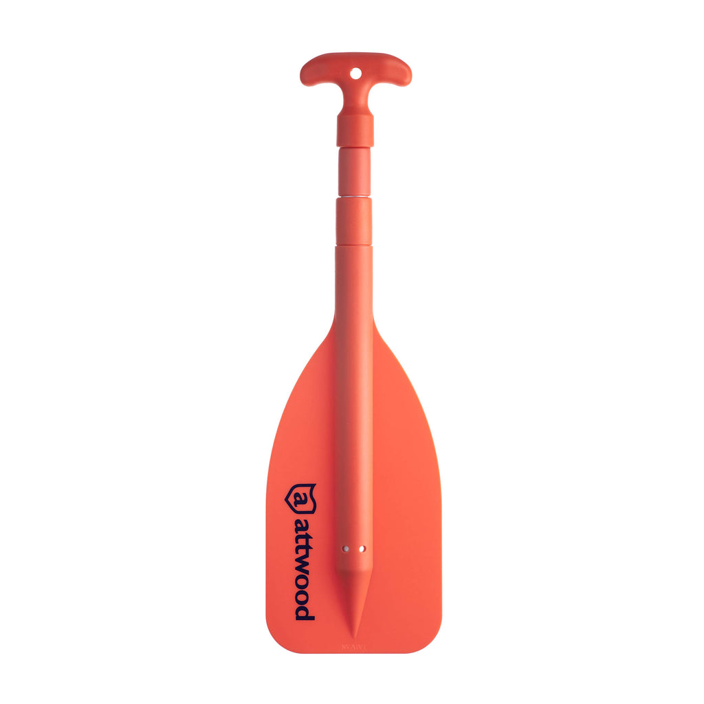 Attwood Emergency Telescoping Paddle For Boating, Collapsible, 20-Inch To 42-Inch, Orange