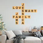 Mossdecal 2 Letter Stencils And Numbers, 36 Pcs Alphabet Art Craft Stencils, Reusable Plastic Number Templates Letter Stencils F