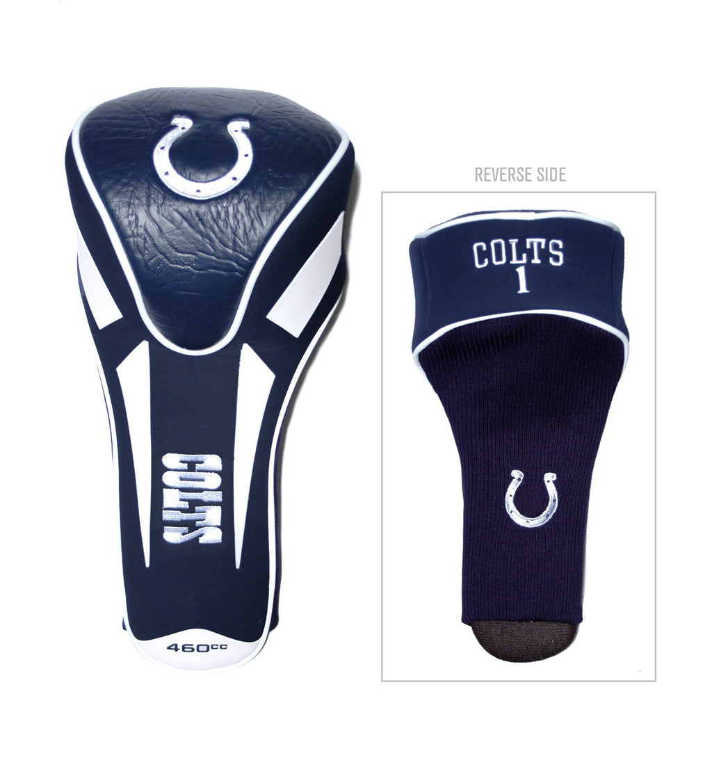 Team Golf Nfl Indianapolis Colts Single Apex Driver Head Cover Golf Club Single Apex Driver Headcover, Fits All Oversized Clubs,