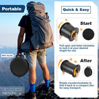 Pahtto Portable Toilet For Adults, Retractable Porta Potty For Camping, Fishing, Rv Travel, Road Trips With Toilet Paper Holder