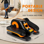 Zakle Under Desk Elliptical Machine, Electric Elliptical Training Machine For Seniors W/Remote Control, 12 Speed Levels, Manual