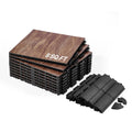 Vevor Dance Floor Tiles, 12.4 X 12.4 In 9 Piece Interlocking Dance Flooring, Portable Dance Practice Floor With Cushioned Base (