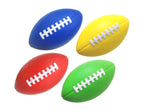 Lmc Products Kids Football 4 Pack - 7.25    Foam Footballs - Soft, Small Football - Colorful Mini Football For Kids - Includes G