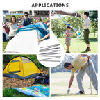 Weanas Tent Poles Replacement, Aluminum Rod Tent Pole Multifunction Lightweight Tent Pole Repair Kit, 7001 Series Aluminum Heate