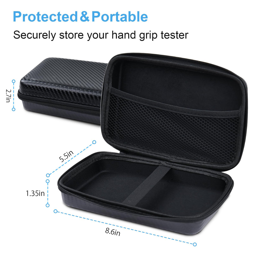 Handeful Complete Grip Strength Training Set - Portable Exerciser, Bag, & Dynamometer Meter