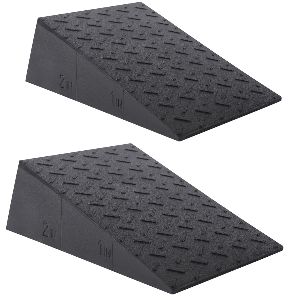 Folaps Squat Wedge Block For Heel Elevated Squat Weightlifting 2Pcs Non-Slip Slant Board For Squats Large Squat Blocks Calf Stre