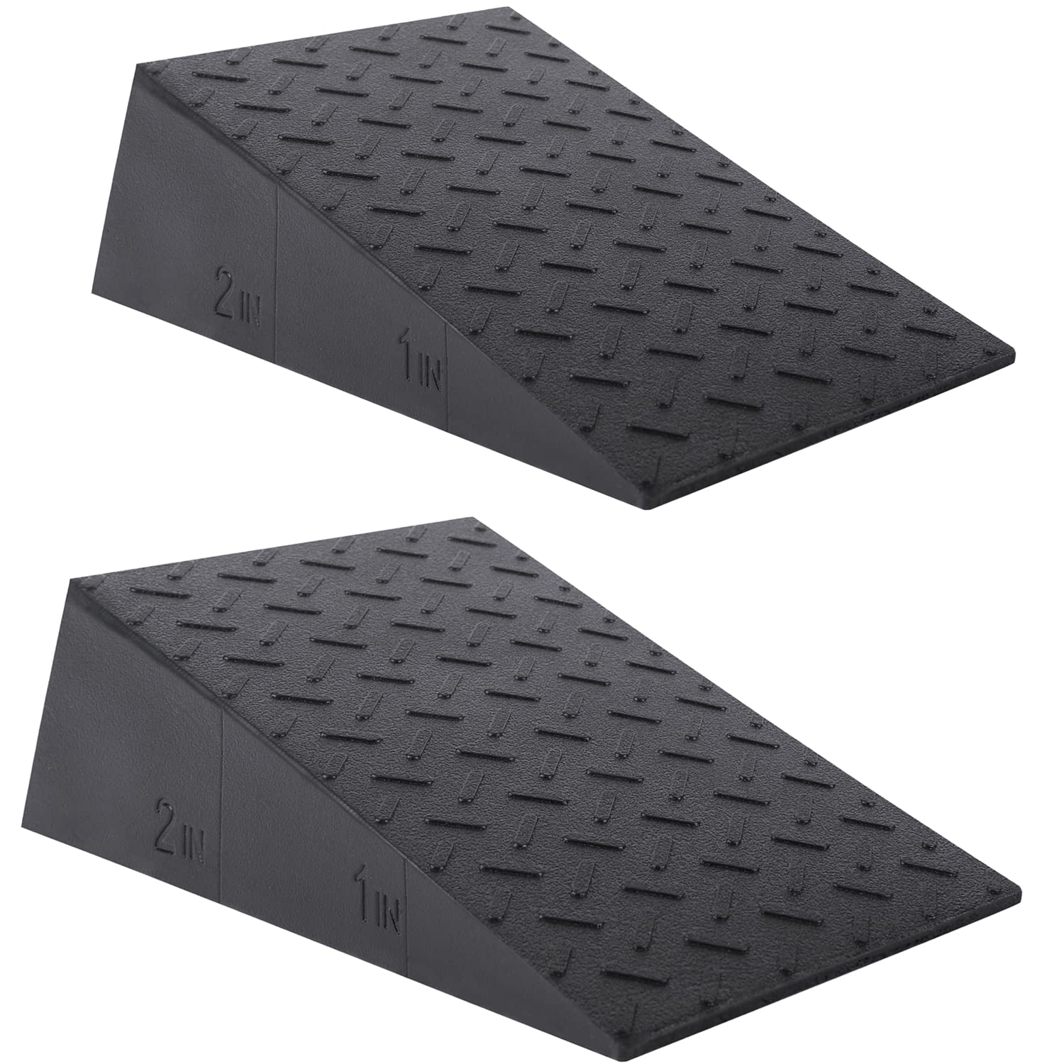 Folaps Squat Wedge Block For Heel Elevated Squat Weightlifting 2Pcs Non-Slip Slant Board For Squats Large Squat Blocks Calf Stre