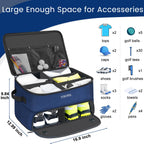 Yorepek 2 Layer Golf Supplies, Golf Trunk Organizer, Sturdy Golf Trunk Storage Storing All You Golf Gear In One, Golf Gear Locke