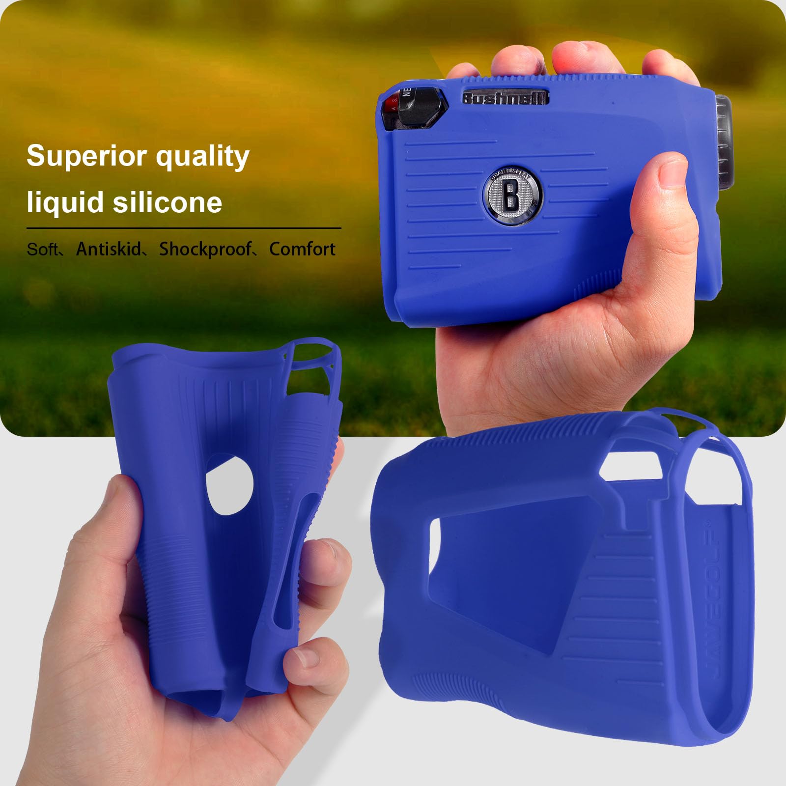 Jawegolf Silicone Case Compatible With Bushnell Pro X3 Golf Rangefinder (Blue)