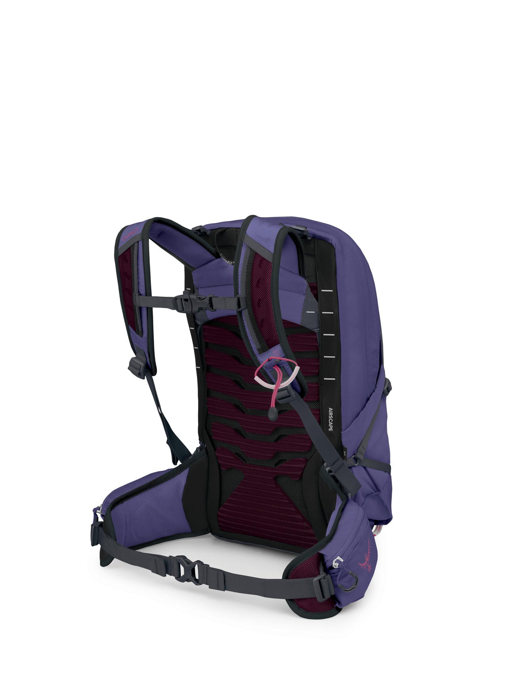 Osprey Tempest 11L Womens Lightweight Hiking Backpack - Small Daypack for Travel & Camping, Deep Fig/Hotspot Pink