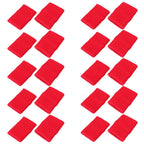 Mallofusa 10 Pack Colorful Sports Basketball Football Absorbent Wristband Party Outdoor Activity (Red)