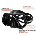 Snorkeling Gear For Adults Snorkel Mask Set Scuba Diving Mask Dry Snorkel Swimming Glasses Swim Dive Mask Nose Cover Youth Free