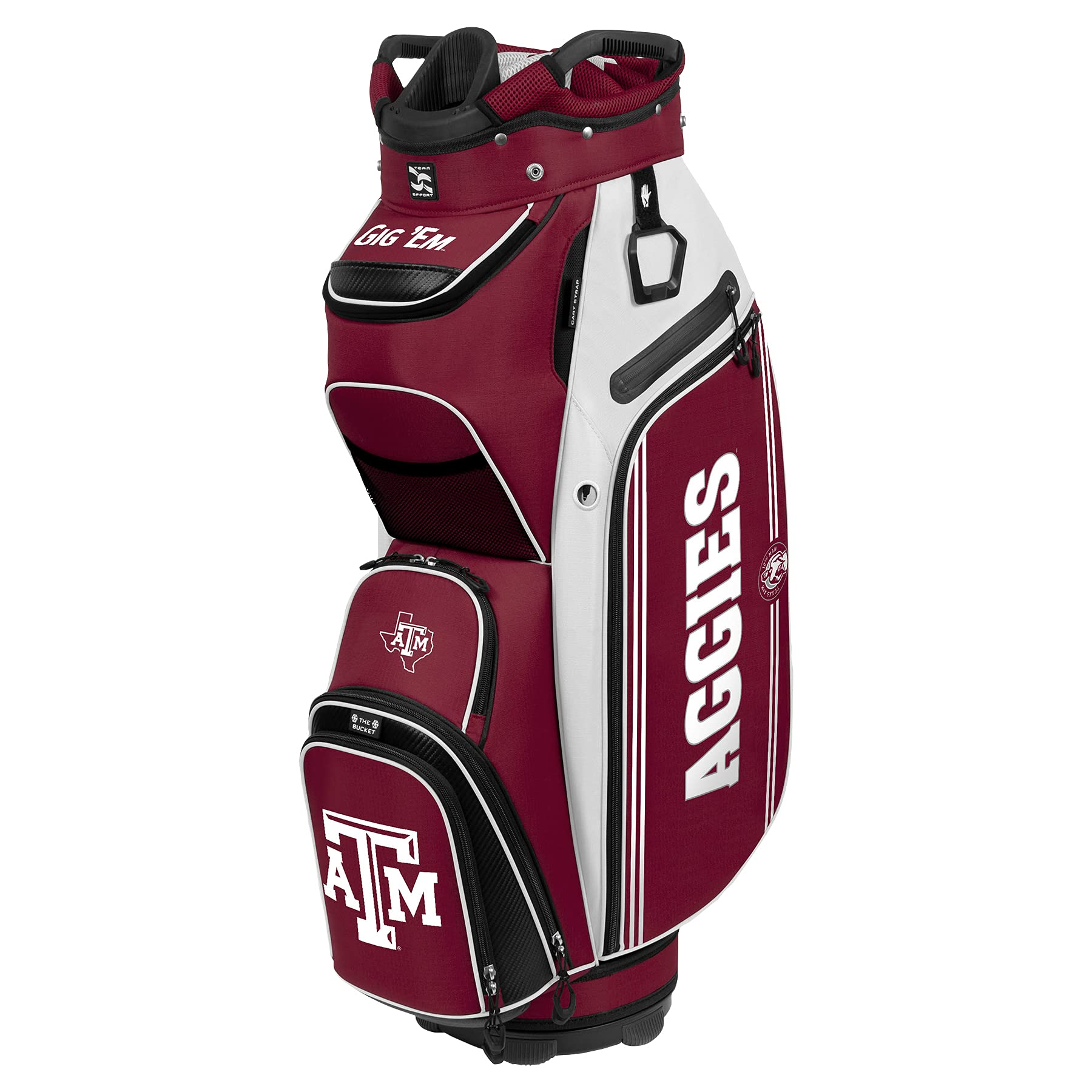 Texas A&M Aggies Bucket III Cooler Cart Golf Bag