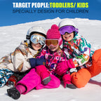 Findway Kids Ski Goggles, Kids Snowboard Goggles For Boys Girls Toddler Age 3-14