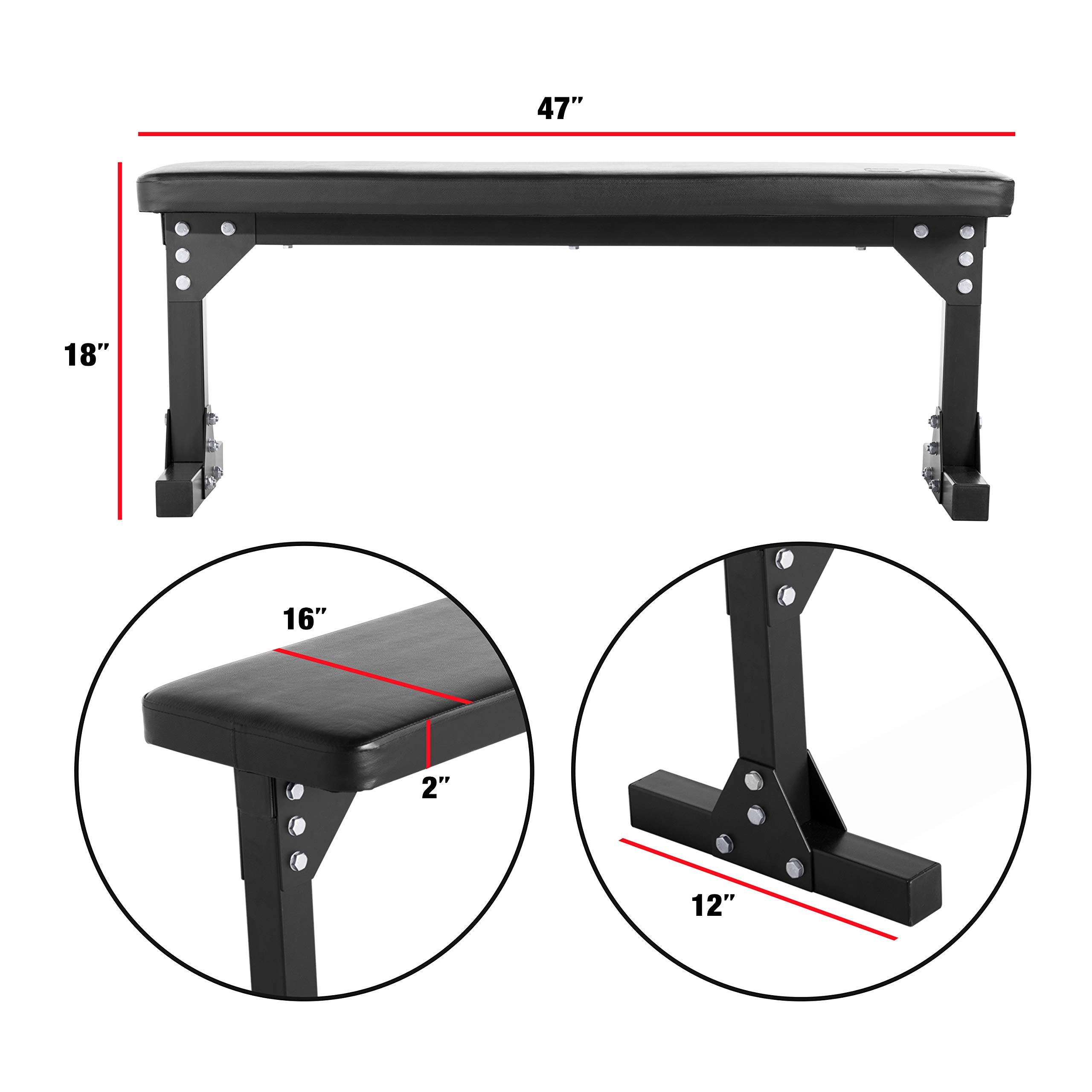 Cap Barbell Flat Utility Weight Bench