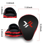 Xnature Essential Curved Boxing Mma Punching Mitts Boxing Pads Hook & Jab Pads Mma Target Focus Punching Mitts Thai Strike Kick