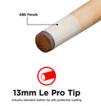 Viper By Gld Products Commercial/House 57'' 1-Piece Canadian Maple Billiard/Pool Cue, 18 Ounce, Brown (50-0100-18)