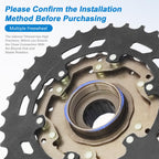 Rainflowwer Shimano 7 Speed Bike Cassette, Mf-Tz500-7 Bicycle Cassette 14-34T Multiple Cassette Cycling Replacement Part
