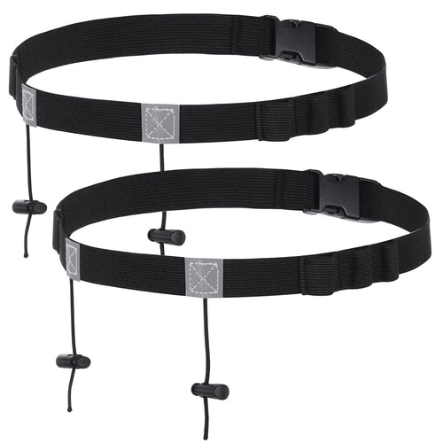 2Pcs Running Belt with Adjustable Elastic Strap, Sport Runners Belt for Triathlon Races Belts, Elastic Comfortable Race Bib Belt
