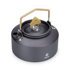 Alocs Camping Kettle - 1L Mini Camp Kettle - Portable Camping Tea Kettle - Lightweight Aluminum Camping Coffee Pot With Carry Ba