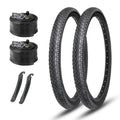 2-Pack Cruiser Bike Tires Set: Mohegia 26X2.125 Inch (57-559 Mm) Folding Tires, Inner Tubes,And Tire Levers Replacement Kit For