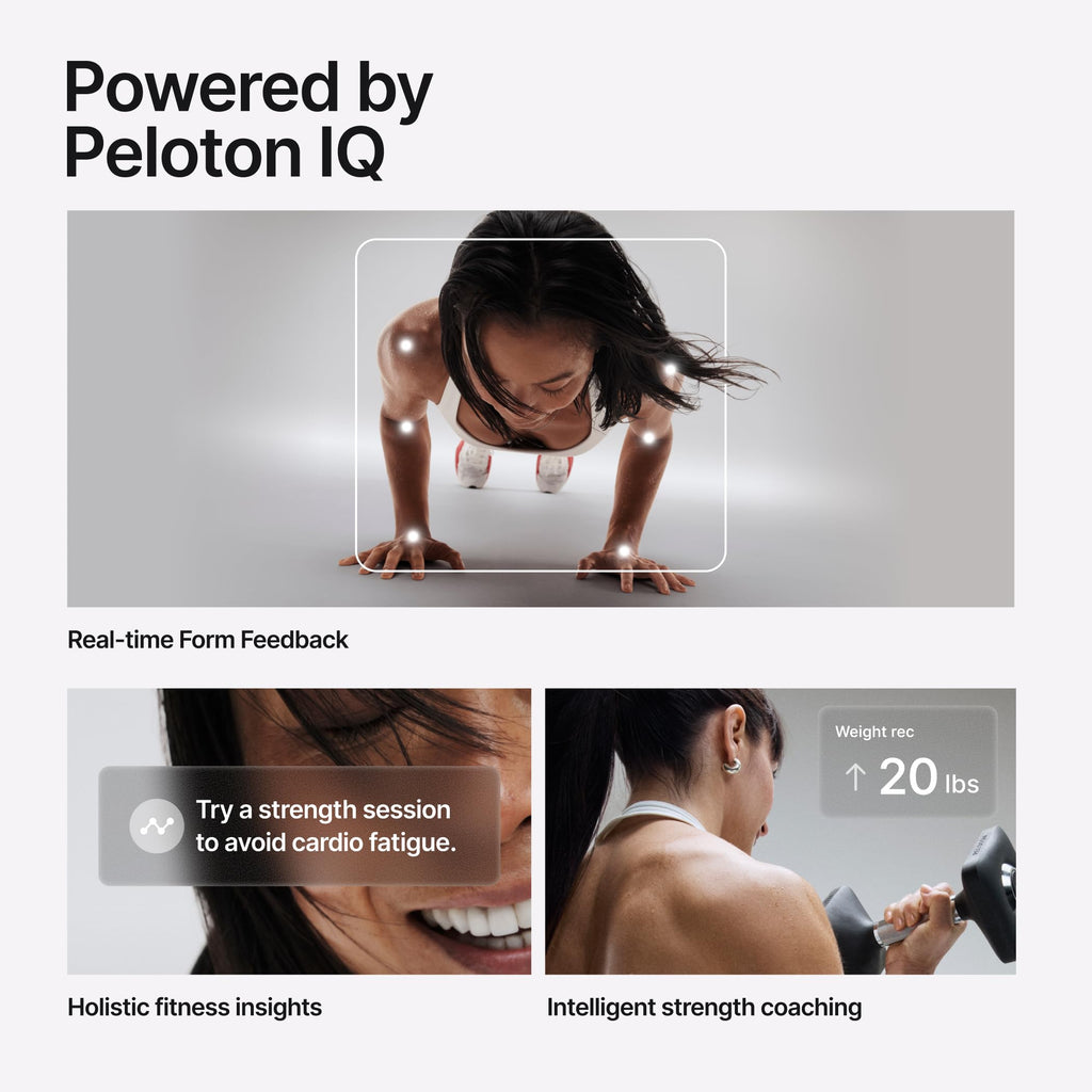 Peloton Exercise Cross Training Bike+, Indoor Stationary Spin Bike+ for Home Workouts, Space-Friendly Exercise Equipment for Car