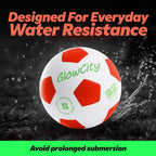 Light Up-Soccer Ball Size 5|Glow In The Dark|Official Size And Weight|Uses 2 Hi-Bright Led Lights|Perfect For A Night Match In T