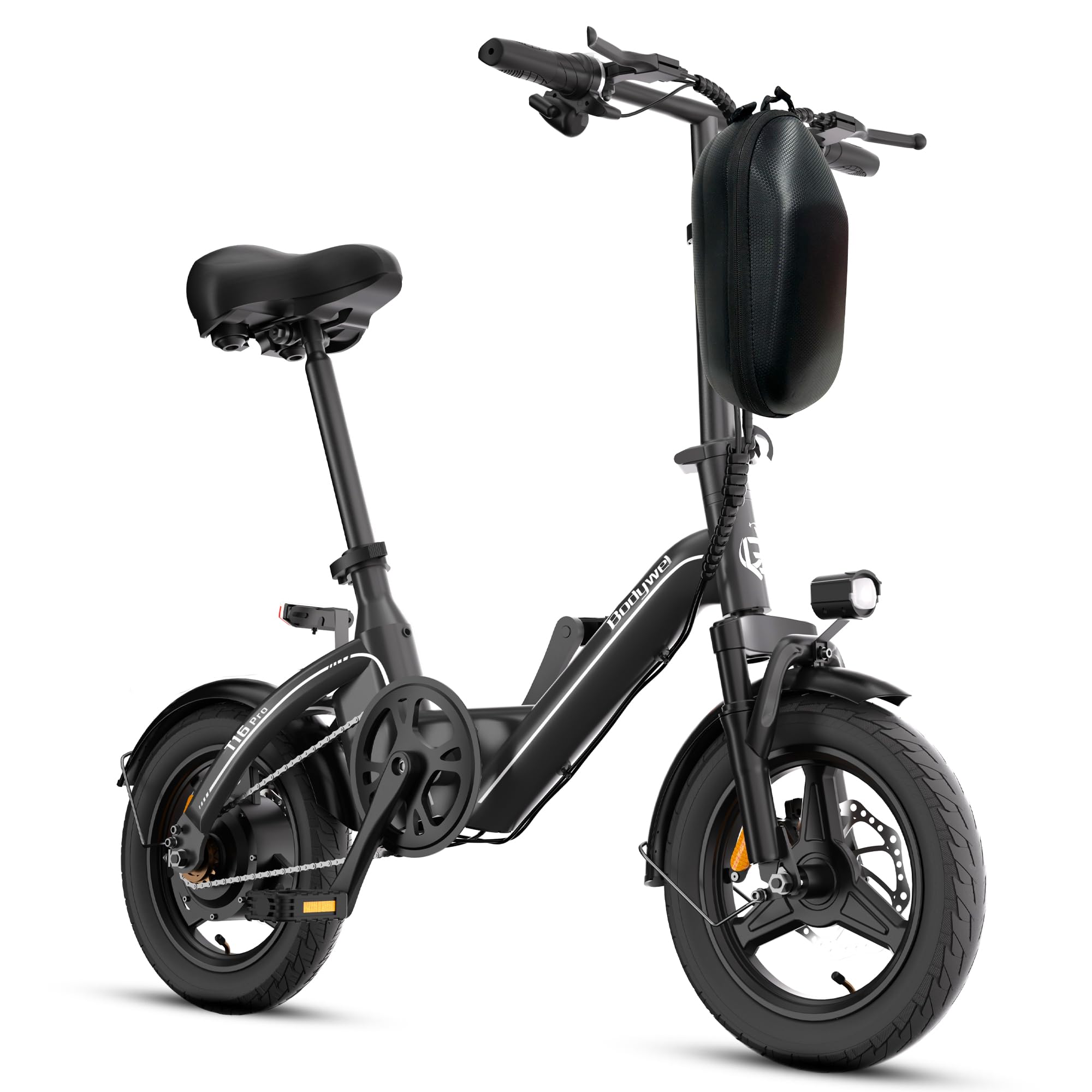Bodywel Electric Bike for Adults Teens 400W Motor, 20MPH &15-25Miles Long Range, 36V 10Ah Battery, 3 Speeds, 14    Mini E-Bike F
