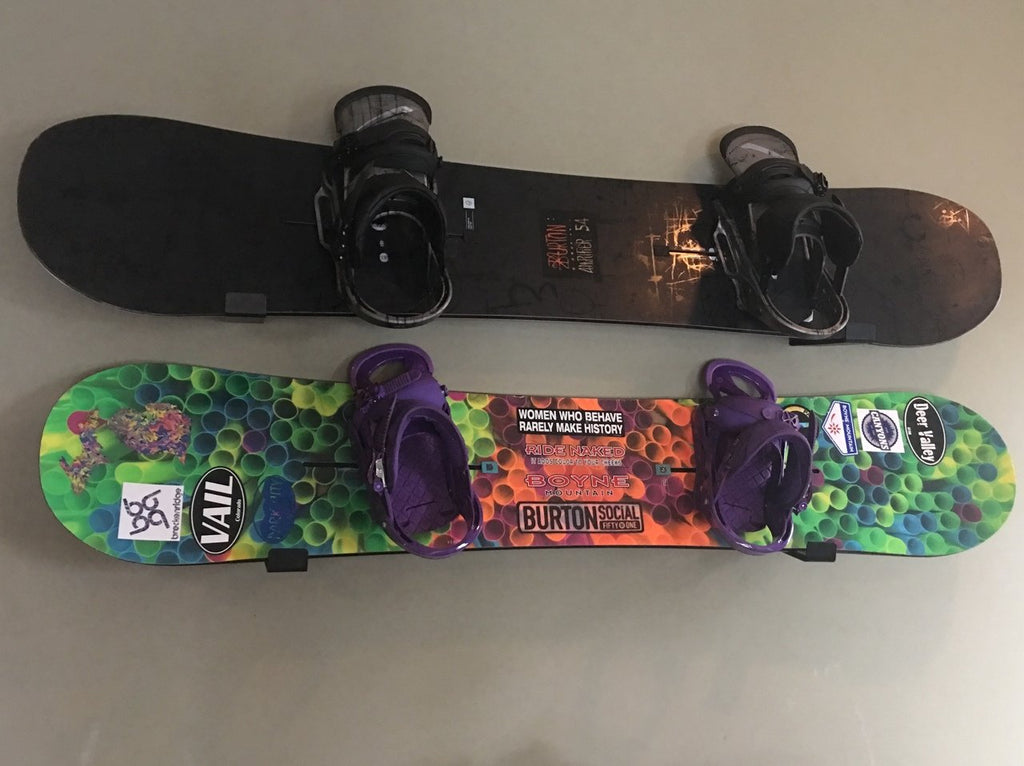 Storeyourboard Snowboard Display Rack, Naked Wall Rack, Black