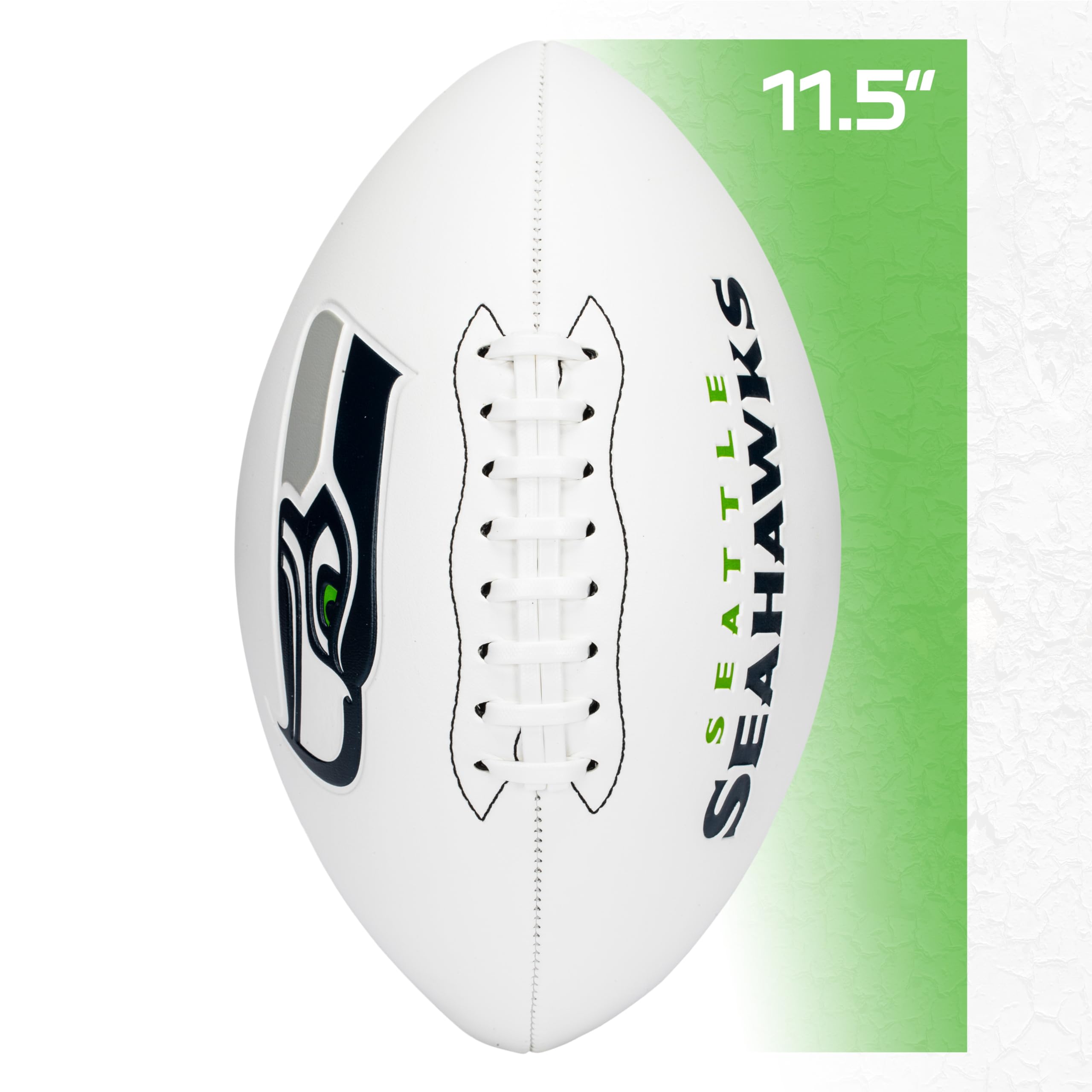 Franklin Sports Nfl Seattle Seahawks Autograph Football - Official Size White Panel Souvenir Football For Autographs + Signature