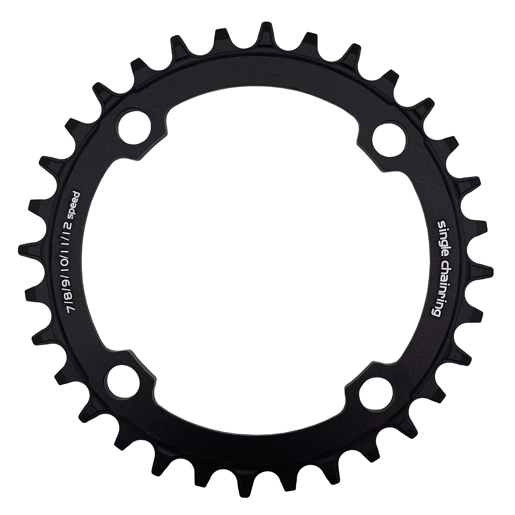 Msreck Round Oval Chainring 104 Bcd 32T 34T 36T 38T 40T 42T 44T 46T 48T 50T 52T Narrow Wide Single Chain Ring For Road Bikes, Mo