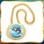 Tondiamo Sports Mvp Turnover Chain Medal 6 Big Gold Champ Award Necklace Chain Baseball Basketball Football Soccer Softball Voll