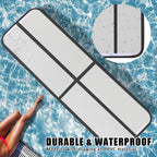Fbsport 10Ft Inflatable Air Gymnastics Mat Training Mats 8 Inches Thickness Gymnastics Tracks For Home Usetrainingcheerleadingyo
