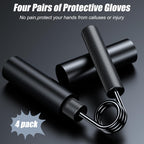 Zeagus Grip Strength Trainer 4 Pack,50Lb-200Lb Metal Hand Grip Strengthener,Non-Slip Heavy-Duty Forearm Exerciser,Hand Gripper F