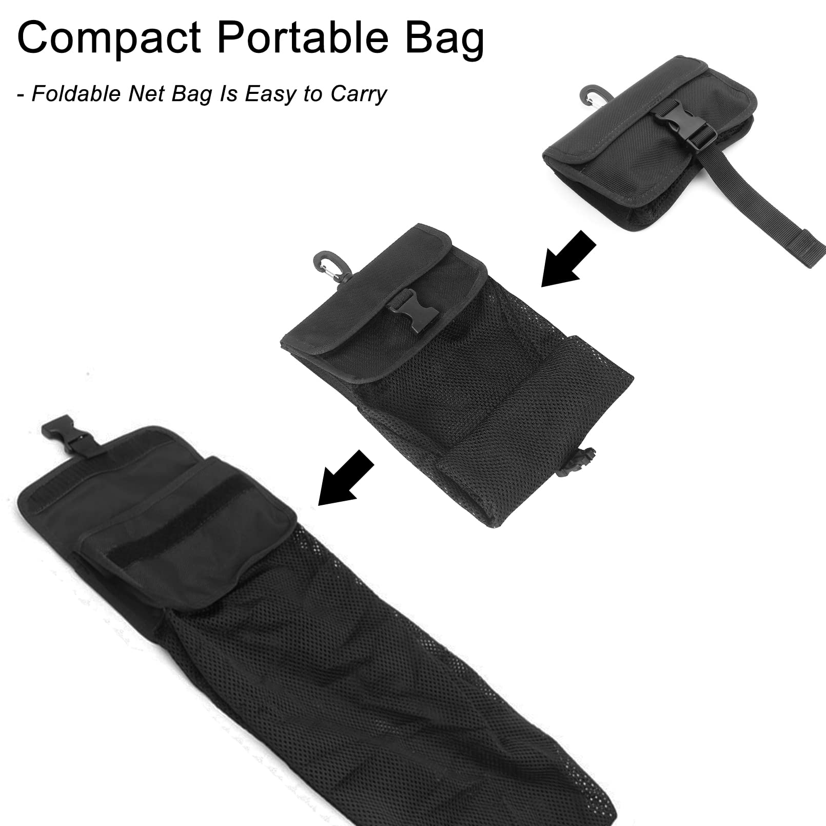 Luwint Diving Mesh Bag Long Scuba Mesh Bag Multi Purposes Storage Pouch With D Ring Clip For Water Sport Scuba Spearfishing Shel