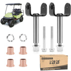 10L0L Complete Front End King Pin Kit For Club Car Precedent 2004-Up Gas/Electric Golf Cart, Oem# 102287201 103638601 103638801