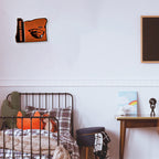 Rico Industries Ncaa Oregon State Beavers State Shape Shape Cut Pennant - Home And Living Room D  Cor - Soft Felt Ez To Hang