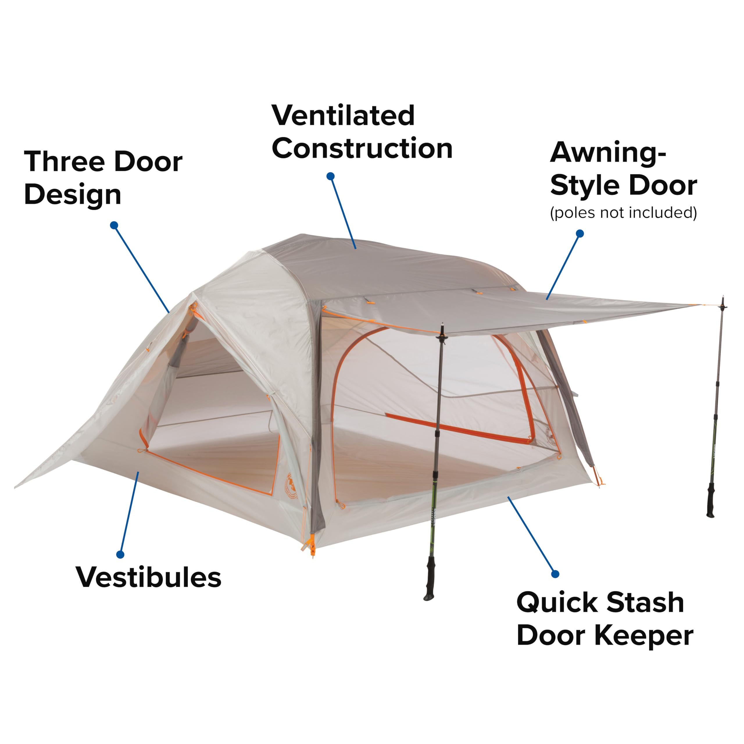 Big Agnes Salt Creek Sl Backpacking Tent, 3 Person