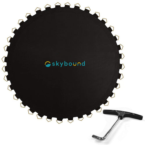 161'' Trampoline Mat With 96 Rings + Free Spring Tool (Fits 15 Foot Trampolines Using 6.5'' Springs) - Compatible With Skywalker