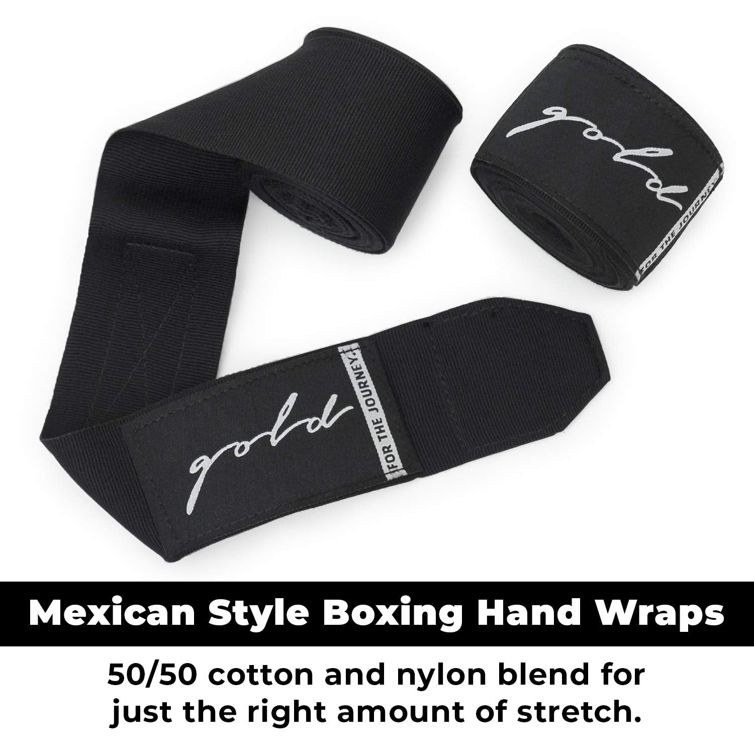 Gold Bjj Boxing Hand Wraps - Extra Long Mexican Style 200'' Handwraps For Boxers, Kickboxing, Muay Thai, And Mma