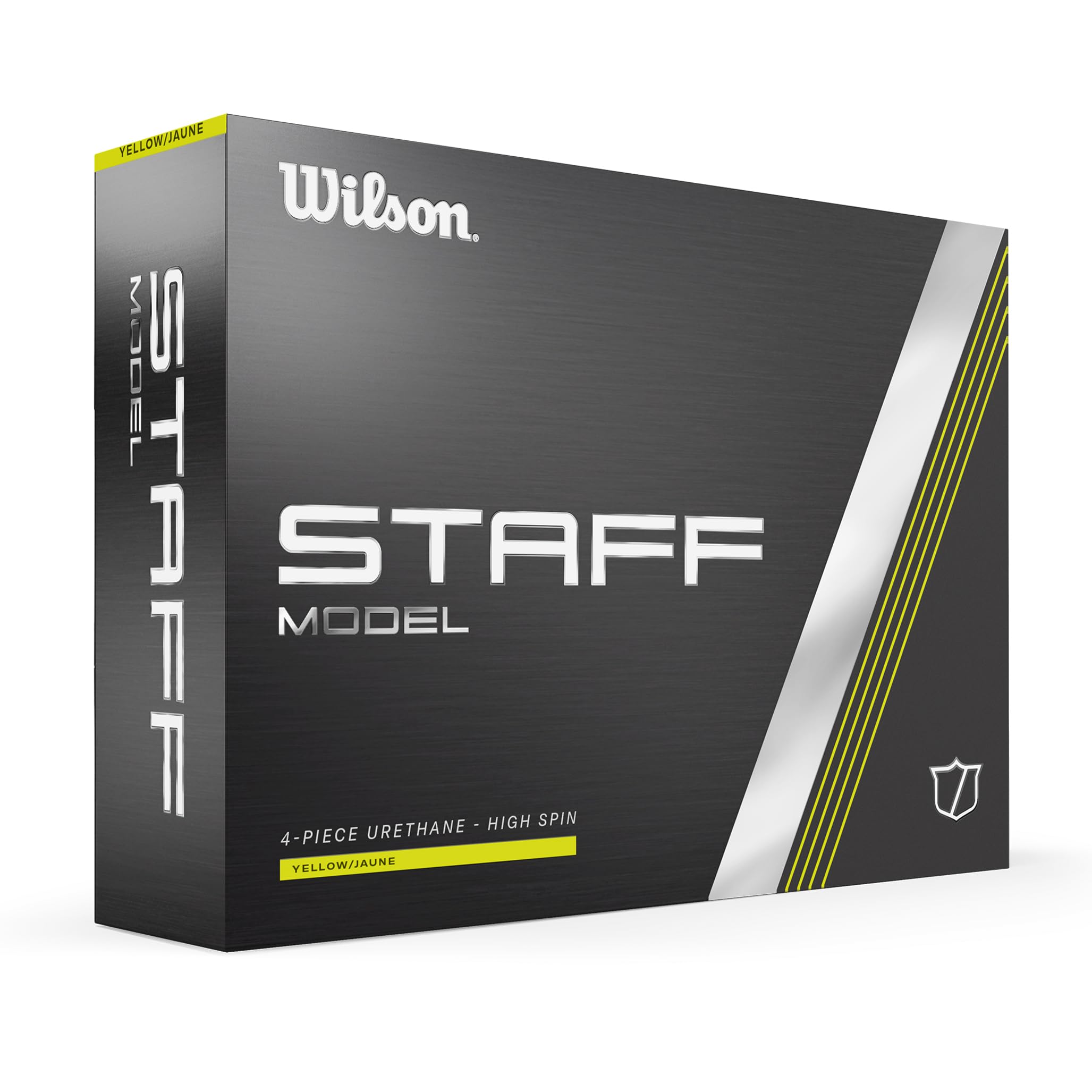 WILSON 2024 Staff Model Golf Ball - 12 Balls, Yellow