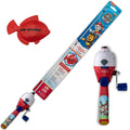 Kid Casters: PAW Patrol Youth Fishing Pole | Spincast Reel & Practice Casting Plug | Small & Easy to Use (Pre-spooled with a 6-p