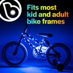 Brightz Cosmicbrightz Led Bike Frame Rope Light, Blue - 6.5-Foot String Rope - Battery-Powered With On/Off Switch - Ultra Bright