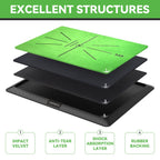 Cosportic Golf Hitting Mat  Golf Training Mat For Swing Path Feedback/Detection Batting  Extra Replaceable Golf Practice Mat 16'