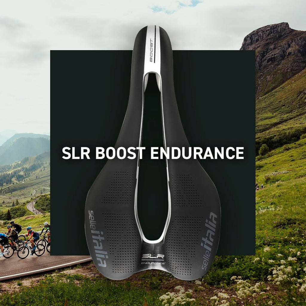 Selle Italia Slr Boost Endurance Ti316 Superflow, L, Mtb And Road Bike Saddle - For Men And Women, Short Nose Racing Seat 248 X