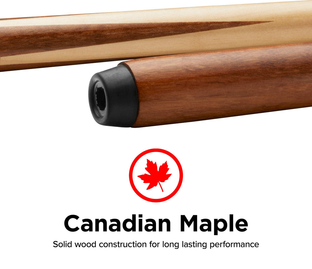 Viper By Gld Products Commercial/House 57'' 1-Piece Canadian Maple Billiard/Pool Cue, 18 Ounce, Brown (50-0100-18)