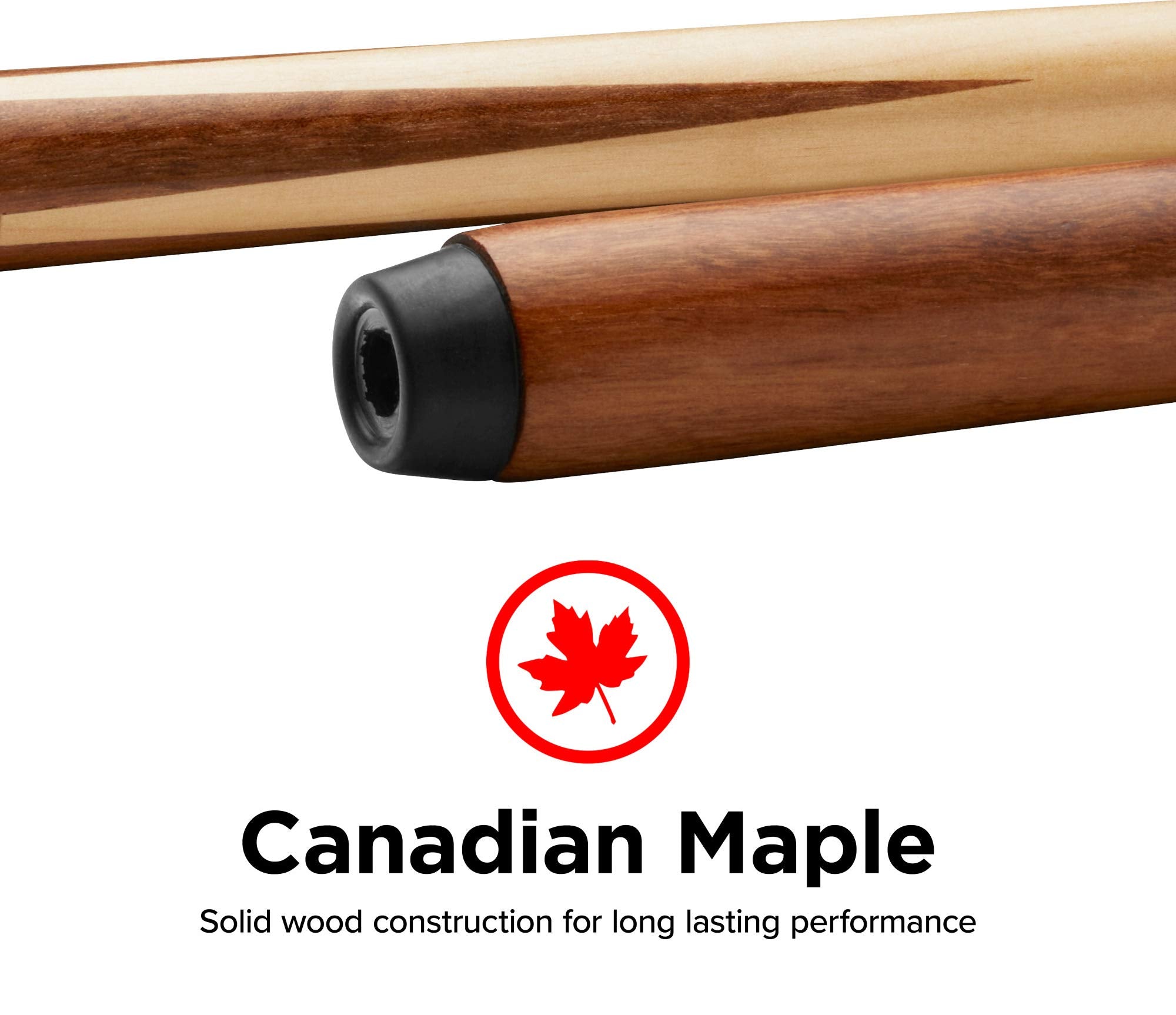 Viper By Gld Products Commercial/House 57'' 1-Piece Canadian Maple Billiard/Pool Cue, 18 Ounce, Brown (50-0100-18)