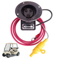48 Volt Charger Receptacle And Fuse Assembly For Club Car Ds 2000-Up Electric Golf Cart, Oem# 1018021-01 1018468-01