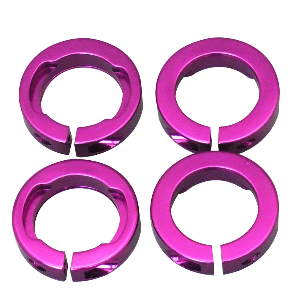 Odi Lock Jaw Bicycle Grip Lock-On Clamps With Caps (Purple)