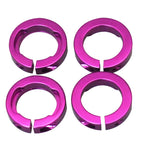 Odi Lock Jaw Bicycle Grip Lock-On Clamps With Caps (Purple)